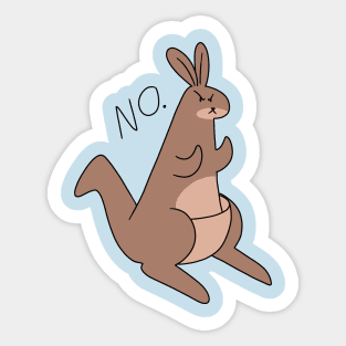 No Kangaroo Sticker